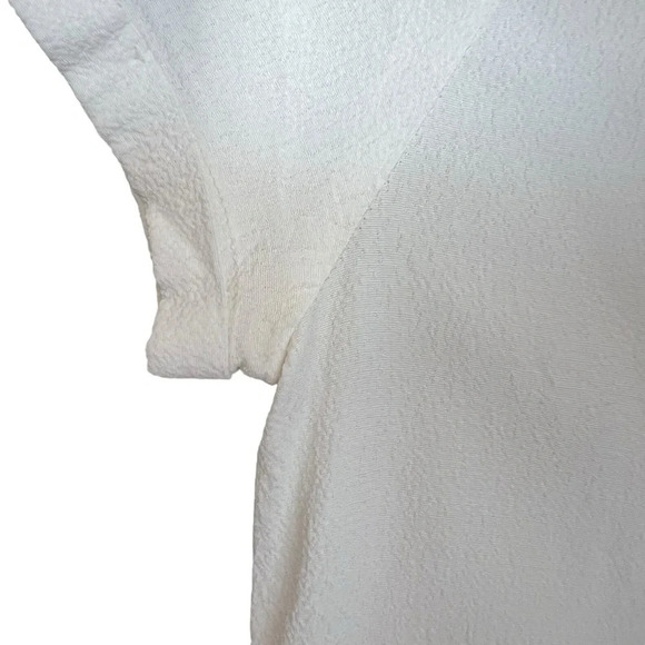 Ba&sh Portsmouth Lace Up Mini Dress Ivory Small Minimalist French Contemporary - Picture 7 of 8